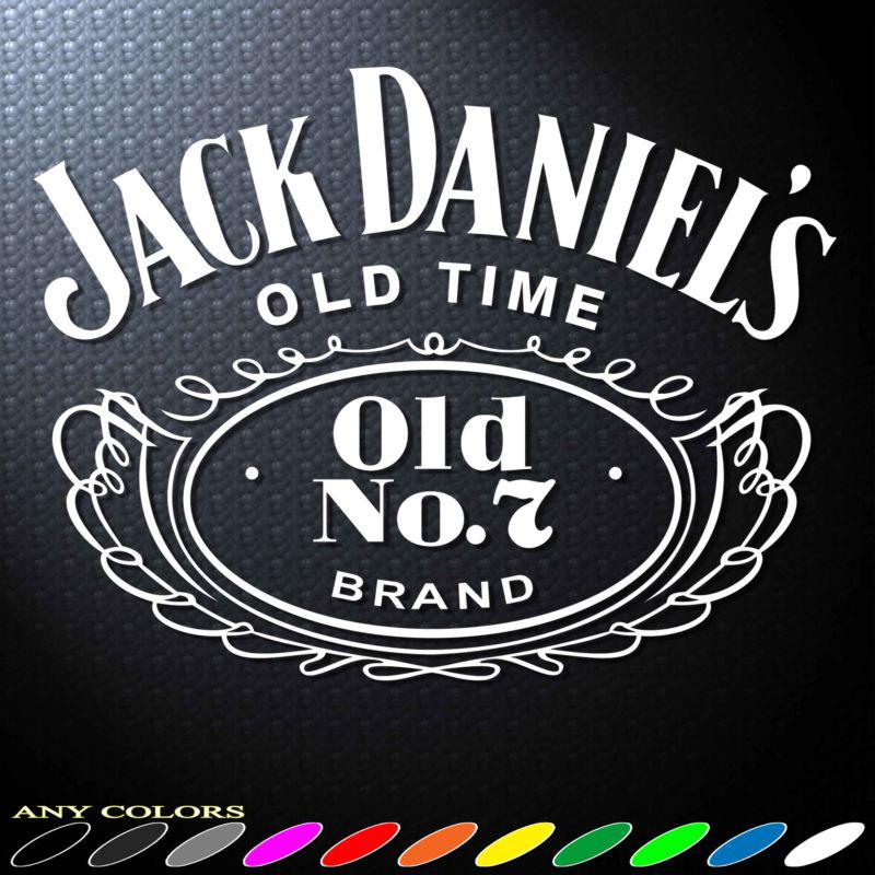 8.0"x1p. jack daniel's old no.7 label decal sticker die cut wall truck car bike