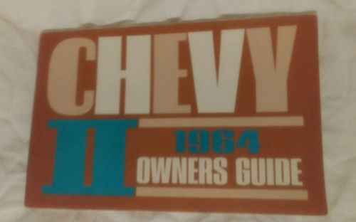 1964 chevrolet chevy ii 2 nova original owners manual service guide book 64