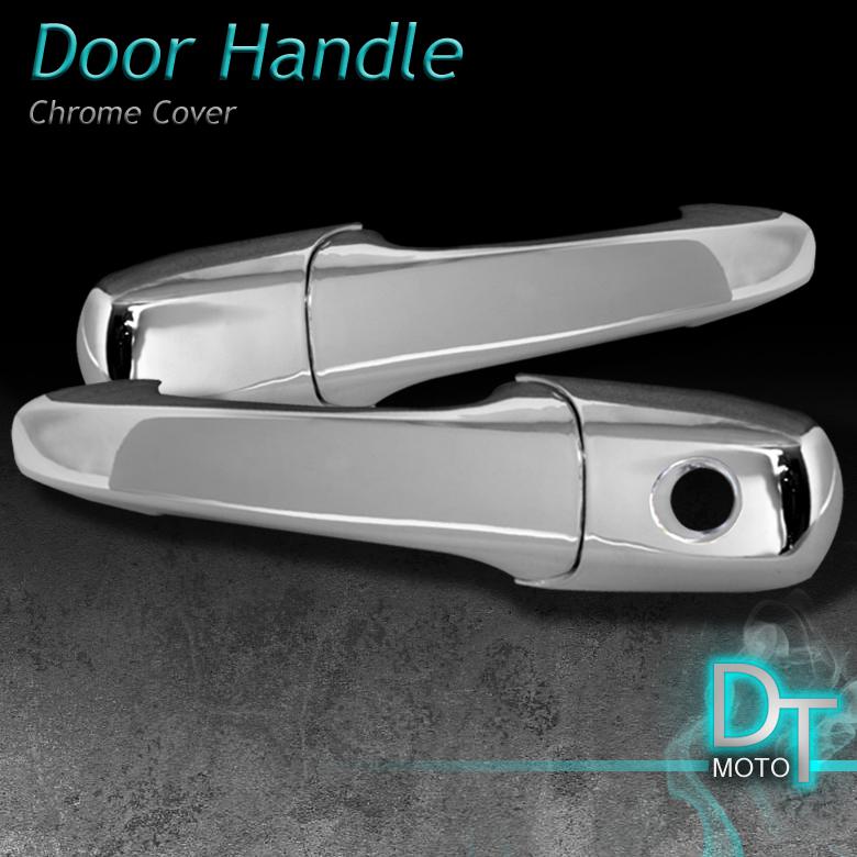 05-12 ford mustang 2dr chrome door handle covers trim no passenger key hole