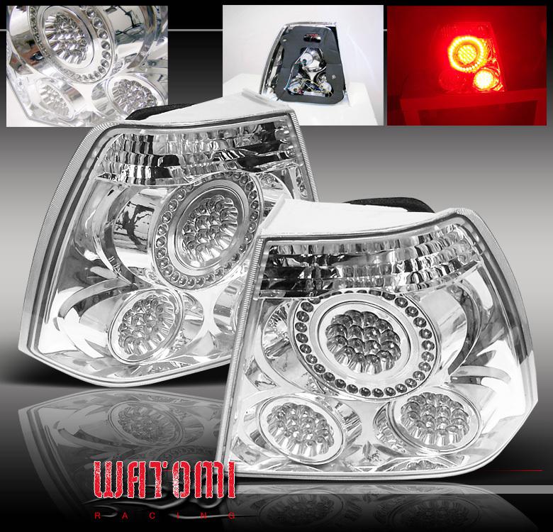 99-04 vw jetta bora led tail light chrome 1999 00 01 02