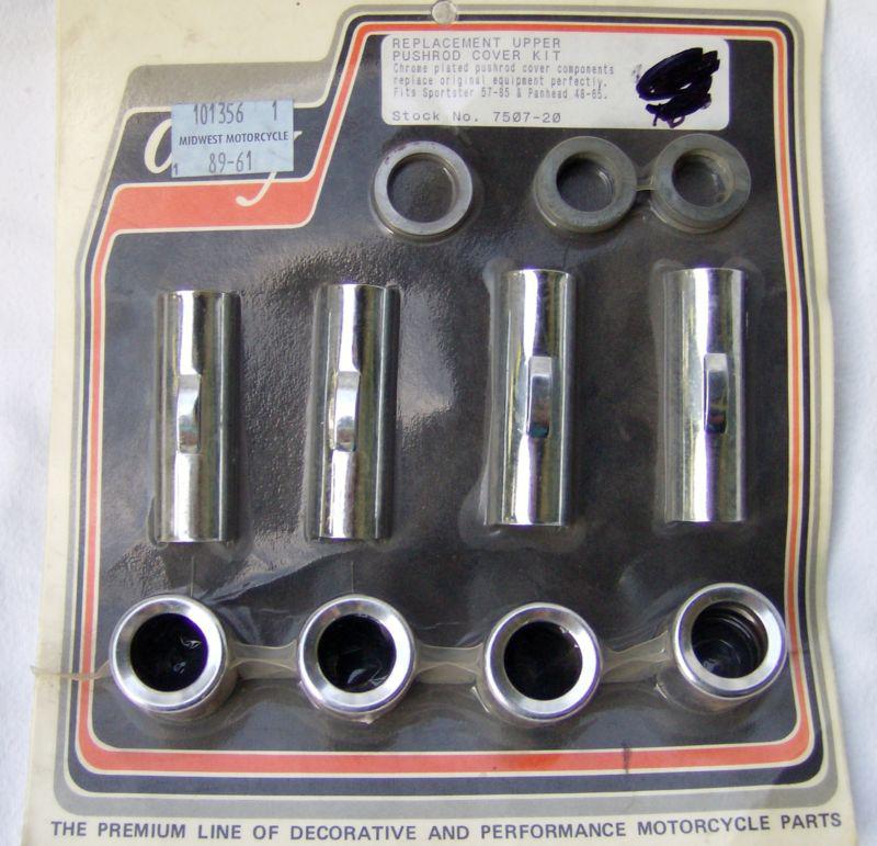 Colony chrome 1948-1985 fl & xl upper pushrod cover set