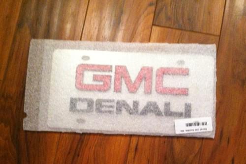 Authentic stainless steel gmc delani license plate