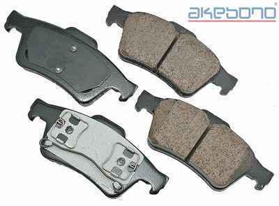 Akebono eur973 brake pad or shoe, rear-euro ultra premium ceramic pads