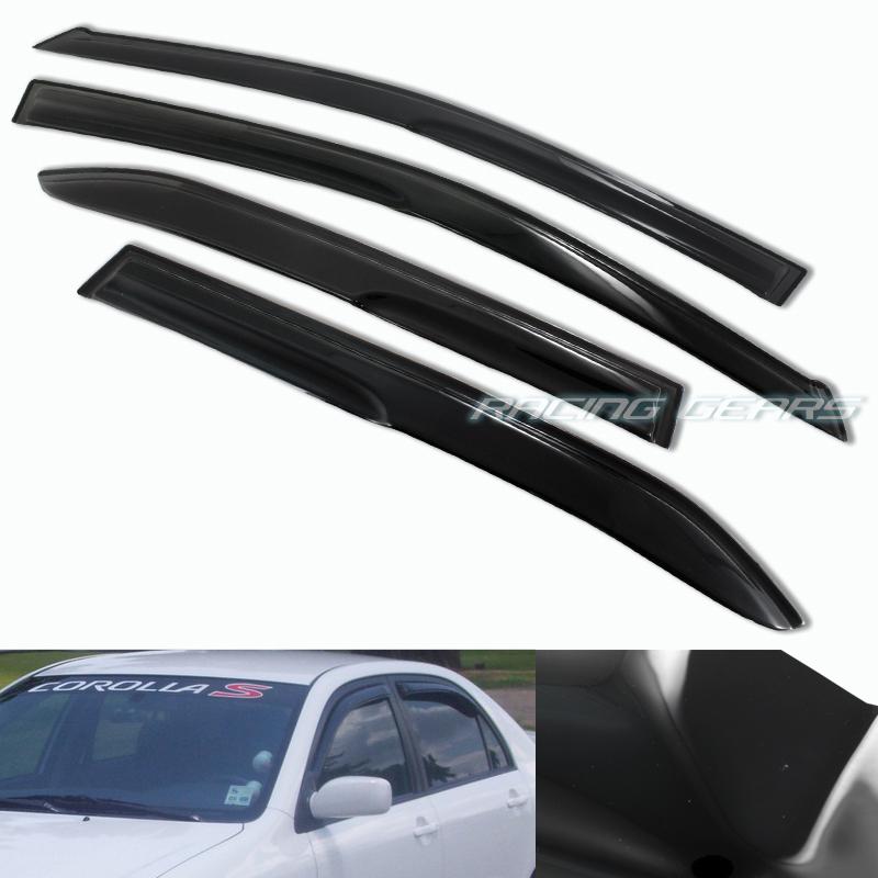 2008-2012 toyota corolla shield guard sun rain shade deflector door window visor