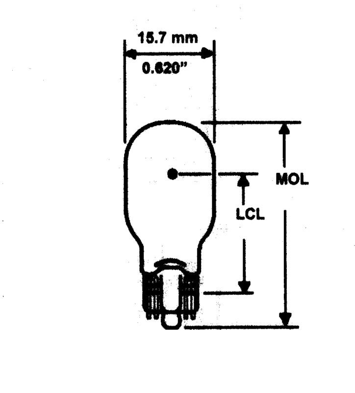 Camco 54768 921 auto 3rd brake lamp 10/box 1000 hour