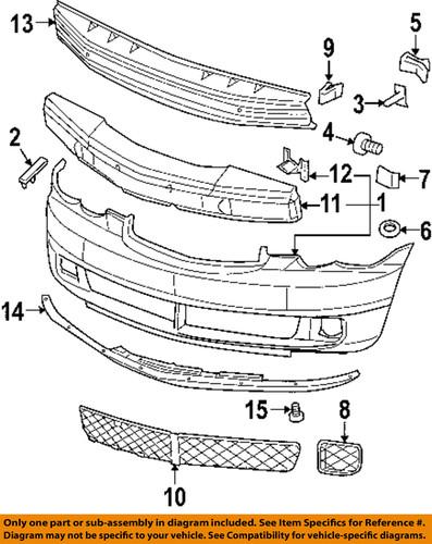 Chrysler oem 5116215ab front bumper-hole cover