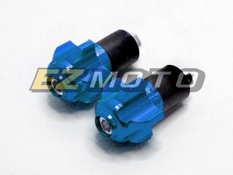 Blue 7/8" 22mm bar end plug for cbr 600 900 1000 rr gsx r 750 400 rf sv tl dl