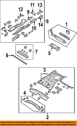 Mopar oem 5160251aa floor & rails-rear-sidemember extension