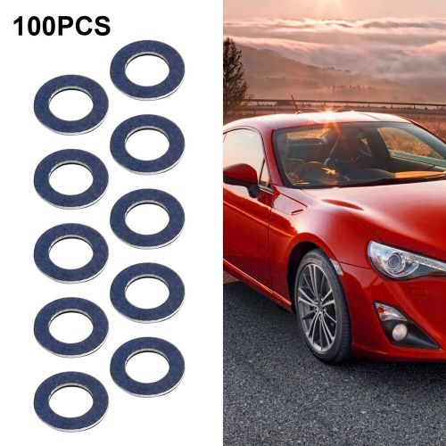 100x oil drain sump plug washers gasket hole for toyota oe90430-12031-12mm au~