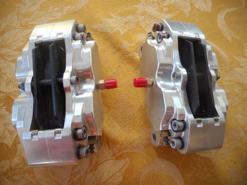 Strange set of two brake calipers for drag racing