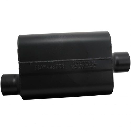 Flowmaster 943046 super 44 series muffler, 3&#034; centered outlet offset inlet