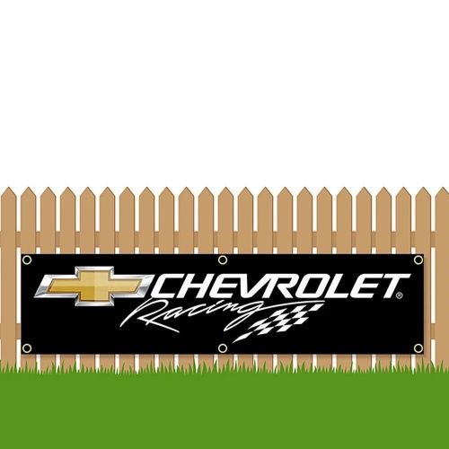 Large banner flag 5.5x1.3ft [chevolet racing]garage room decora 17380