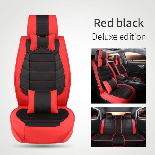 Car suv 5-seats pu leather seat cover front+rear cushions set for toyota rav4