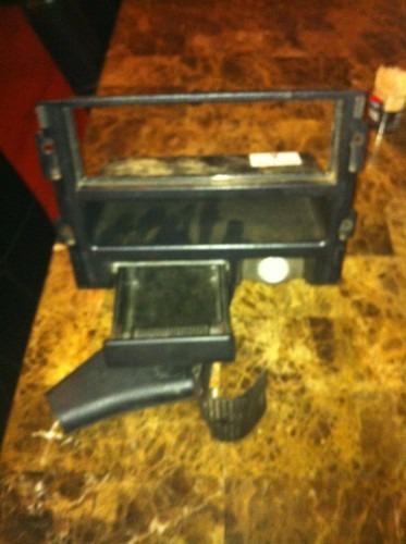 88-91 honda crx dx hf center console bracket bezel oem w/ ashtray lighter