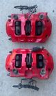 2011-2018 porsche cayenne gts / turbo rear brake calipers pair brembo red/ pins