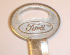 Vintage nos ford nickel plated uncut car key blank a stamp 2