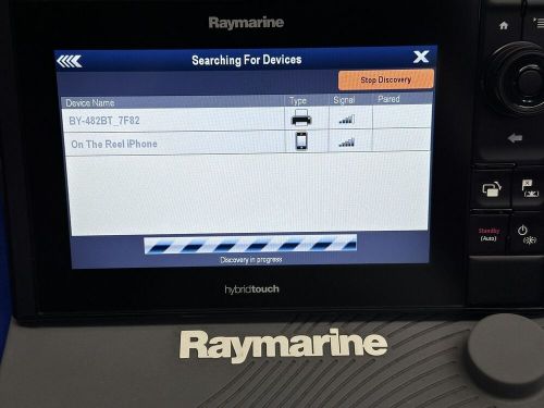 Raymarine es97 gps chartplotter sonar mfd display w/ cover *touch not working*