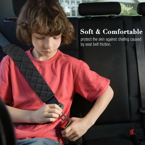 2pcs car seat belt cover shoulder cushion comfortable padded safety belts covers