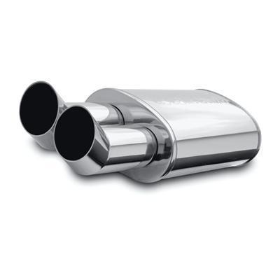 Magnaflow 14803 muffler 2.25" inlet/dual 3" outlet stainless steel polished ea