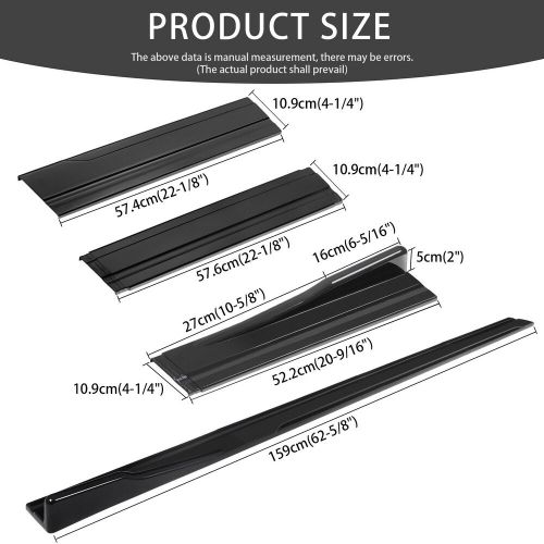 86.6&#039;&#039; car side skirt extension glossy black for audi a3 a4 a5 a6 a7 a8 b8 b9 s5