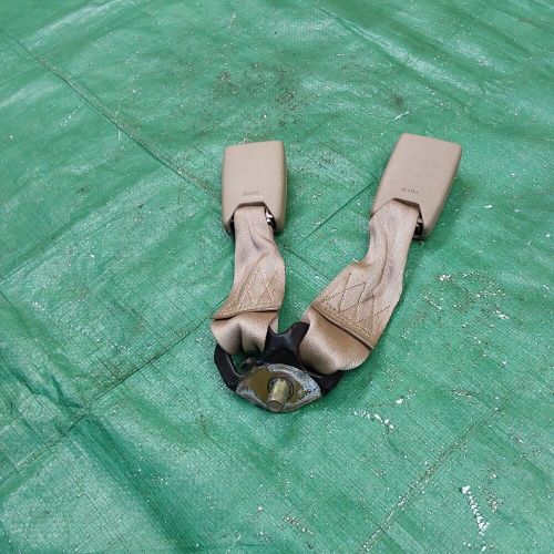 1998-2002 honda accord 2dr coupe rear center seat belt buckle tan oem