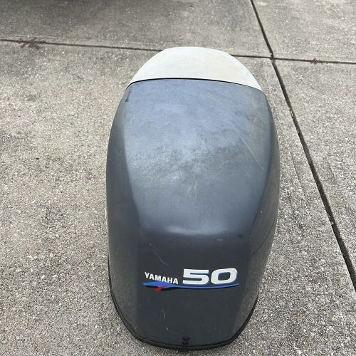 Yamaha 50hp 50 four stroke outboard motor cowl cowling hood cover