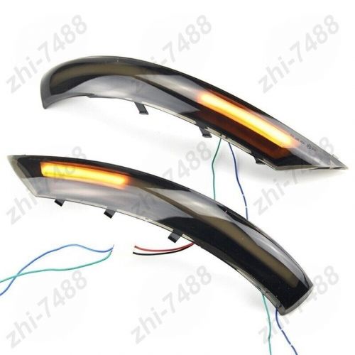 2pcs led dynamic facelift mirror turn signal light for vw touareg i mk1 7l 07-11