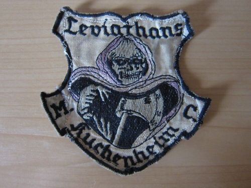 Mc patch leviathans mc cakehome rocker coat motorcycle club patches cut vest-