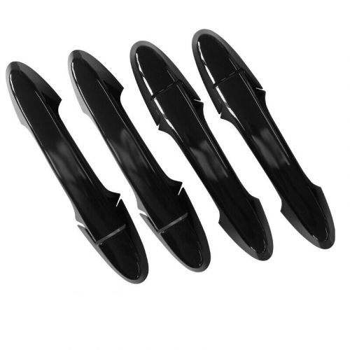 For honda fit jazz 2014-2020 gloss black exterior side door handle cover trim 8x