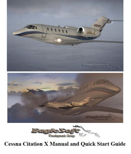 Cessna citation x-manual and quick start guide