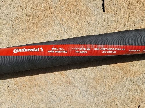 Continental 58524 fuel fill/marine exhaust hose, 1.5&#034; id, 48&#034; length