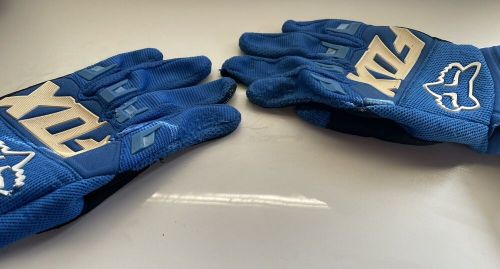 Fox racing dirtpaw gloves blue medium - used, good