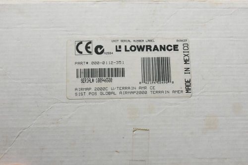 Lowrance airmap 2000c aviation mapping gps box only!! - no device!!