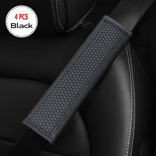 4pcs black universal seat belt cover shoulder pad strap protector for car  truck