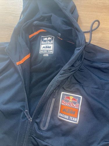 Red bull ktm tacing team hoodie jacket men&#039;s xl blue