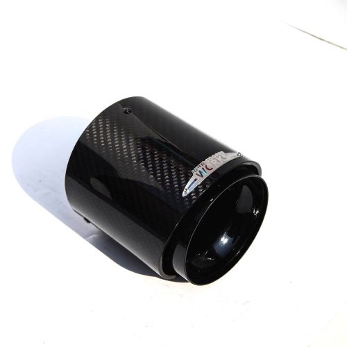 Black carbon fiber exhaust tip jcw for bmw cooper mini r55/r56/r57/r58/r59/r60.