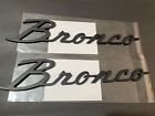 2021-2023 new bronco script emblem badge matte black for 1966-1977 -2pcs