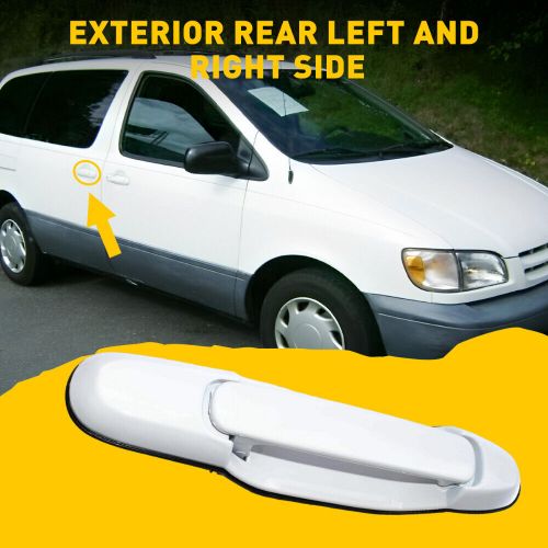 Door handle outer sliding rear or right left driver side for 98-03 toyota sienna