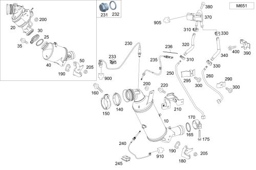 Genuine mercedes-benz soot particulate sensor 000-905-05-08