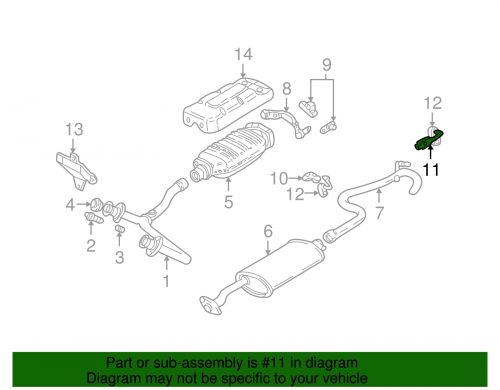 Genuine gm exhaust bracket 15689584