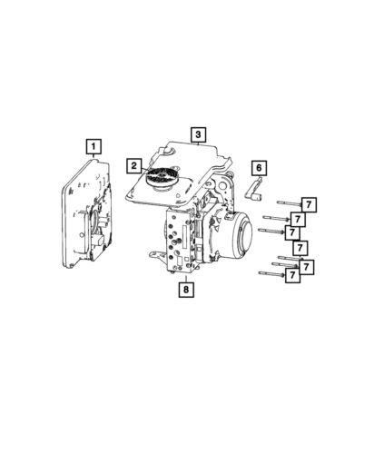 Genuine mopar power brake booster 68614944ab