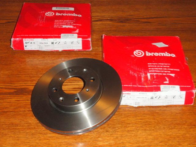 Brembo 25280 front brake vented rotor discs - pair