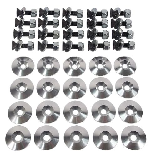 20 pack racing go kart alum countersunk conical washer spacer valance tapered