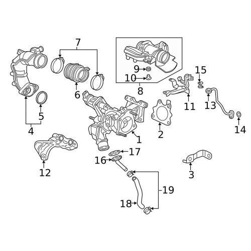 Practical turbocharger turbocharger 15533-59b-003 black for crv for civic