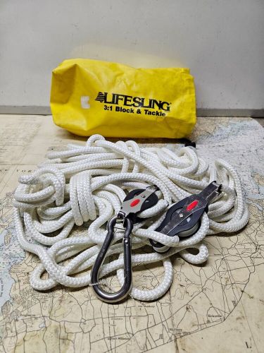 Life sling 3:1 block &amp; tackle hoisting system