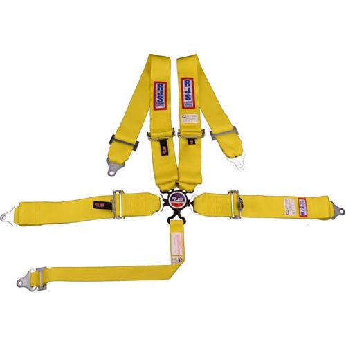 Rjs racing equipment 1031706 5-point cam-lock racing harness yellow