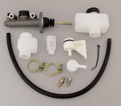 Tilton master cylinder aluminum natural .750" bore plastic reservoir universal