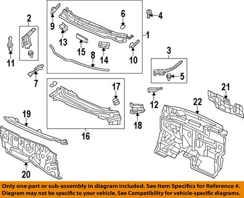 Honda oem 74220tr0a00 cowl-cowl grille