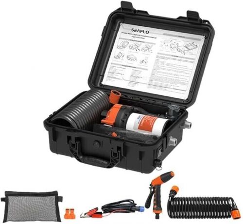 Seaflo 56 series portable washdown pump kit - 12v, 5.0gpm, 70psi, ipx6 waterproo