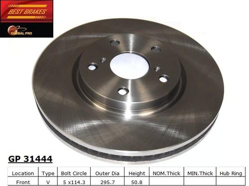 Best brakes usa gp31444 front brake rotor/disc-disc brake rotor